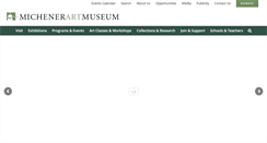 Desktop Screenshot of michenerartmuseum.org