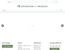 Tablet Screenshot of michenerartmuseum.org
